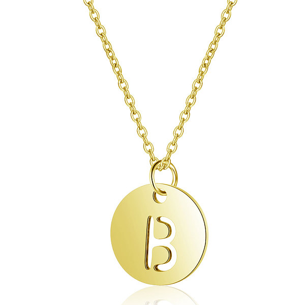 PandaHall 201 Stainless Steel Initial Pendants Necklaces, with Cable Chains, Flat Round with Letter, Golden, Letter.B, 16.3 inch(40cm), 1mm...
PandaHall 201 Stainless Steel Initial Pendants Necklaces, with Cable Chains, Flat Round with Letter, Golden, Letter.B, 16.3 inch(40cm), 1mm...