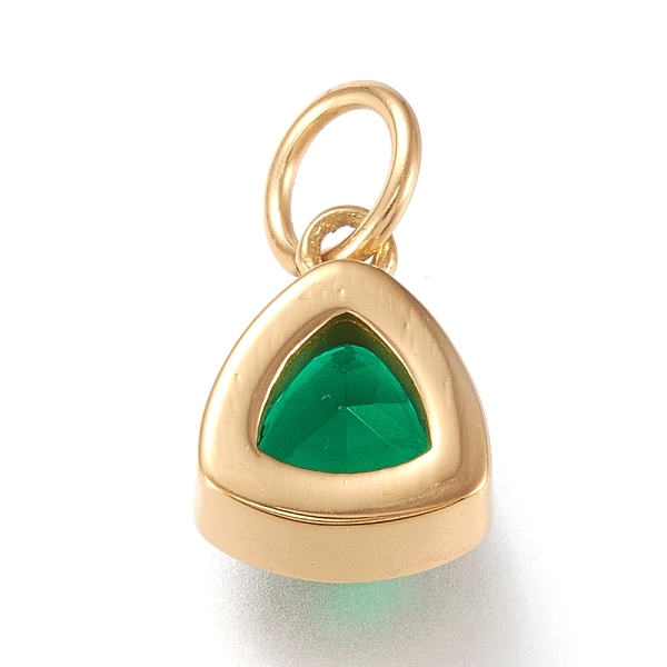 PandaHall Vacuum Plating 304 Stainless Steel Cubic Zirconia Pendant, Triangle, Golden, Teal, 12.5x9.5x5mm, Hole: 5mm Stainless Steel+Cubic..., Cyan
PandaHall Vacuum Plating 304 Stainless Steel Cubic Zirconia Pendant, Triangle, Golden, Teal, 12.5x9.5x5mm, Hole: 5mm Stainless Steel+Cubic..., Cyan