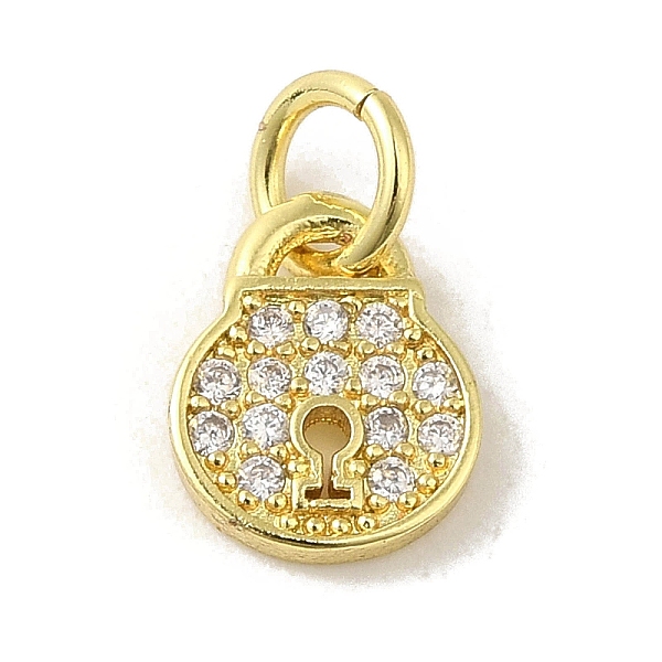 PandaHall Brass Micro Pave Cubic Zirconia Charms, Real 18K Gold Plated, Lock Charms, Clear, 9x7x1.5mm, Hole: 3mm Brass+Cubic Zirconia Lock...
PandaHall Brass Micro Pave Cubic Zirconia Charms, Real 18K Gold Plated, Lock Charms, Clear, 9x7x1.5mm, Hole: 3mm Brass+Cubic Zirconia Lock...