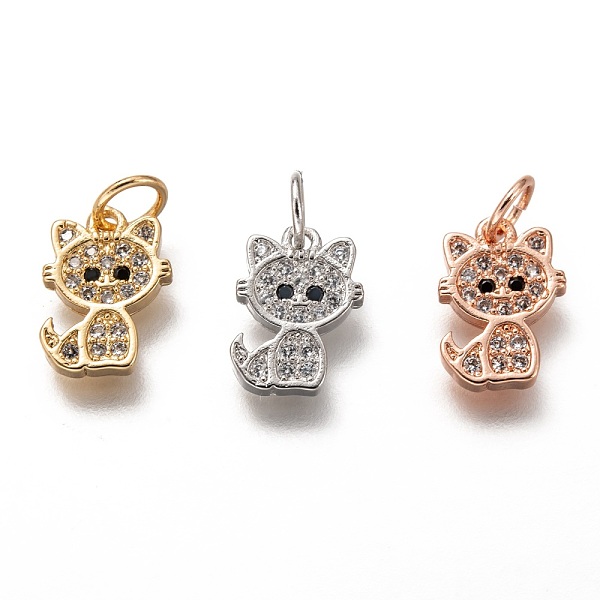 PandaHall Brass Micro Pave Clear Cubic Zirconia Charms, Long-Lasting Plated, with Jump Ring, Cat, Mixed Color, 11.5x8x2mm, Jump Ring: 5x1mm...
PandaHall Brass Micro Pave Clear Cubic Zirconia Charms, Long-Lasting Plated, with Jump Ring, Cat, Mixed Color, 11.5x8x2mm, Jump Ring: 5x1mm...