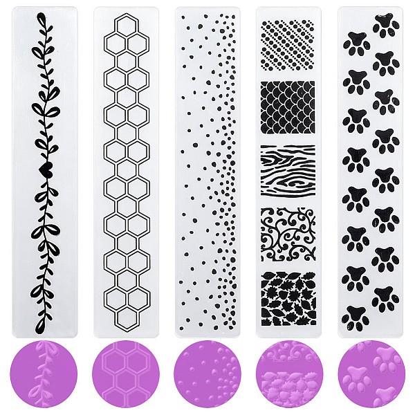 PandaHall CRASPIRE 5Pcs 5 Styles Plastic Embossing Folders, Concave-Convex Embossing Stencils, for Handcraft Photo Album Decoration, Mixed..., Black
PandaHall CRASPIRE 5Pcs 5 Styles Plastic Embossing Folders, Concave-Convex Embossing Stencils, for Handcraft Photo Album Decoration, Mixed..., Black