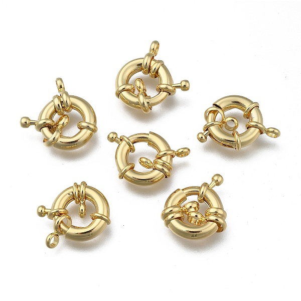 PandaHall Rack Plating Brass Spring Clasps, Real 18K Gold Plated, 15x5mm, Hole: 3mm Brass
PandaHall Rack Plating Brass Spring Clasps, Real 18K Gold Plated, 15x5mm, Hole: 3mm Brass