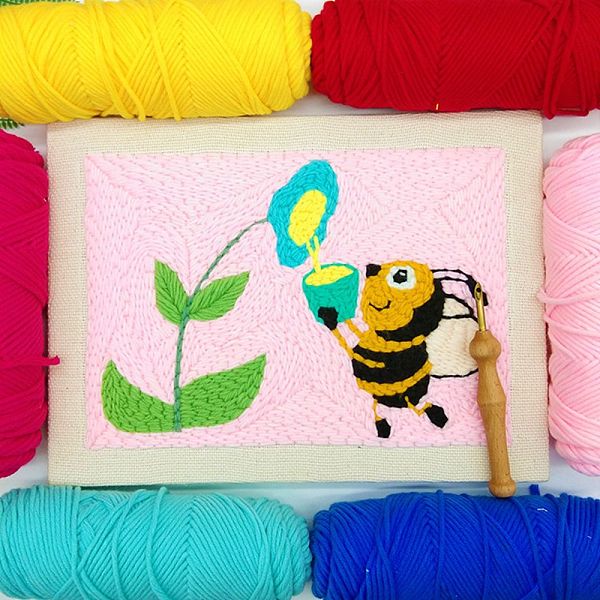 PandaHall Bee Punch Embroidery Supplies Kit, including Instruction, Embroidery Fabric with Solid Wood Frame, Plastic Needle and 10 Colors...
PandaHall Bee Punch Embroidery Supplies Kit, including Instruction, Embroidery Fabric with Solid Wood Frame, Plastic Needle and 10 Colors...