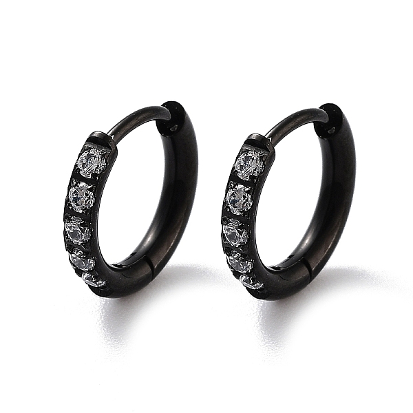 PandaHall Ion Plating(IP) 316 Surgical Stainless Steel Pave Clear Cubic Zirconia Hoop Earrings Women, Black, 12x2mm 316 Surgical Stainless...
PandaHall Ion Plating(IP) 316 Surgical Stainless Steel Pave Clear Cubic Zirconia Hoop Earrings Women, Black, 12x2mm 316 Surgical Stainless...