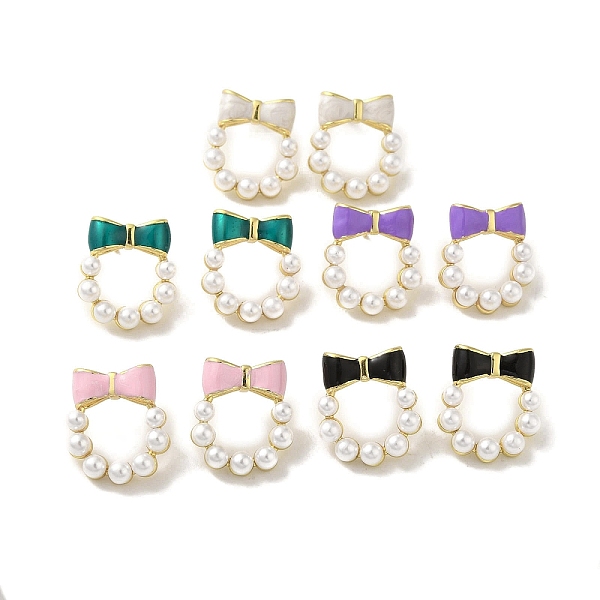 PandaHall Bowknot Brass Stud Earrings, Enamel Pearl, Cadmium Free & Lead Free, Mixed Color, 19.5x16.5mm Brass Bowknot Multicolor
PandaHall Bowknot Brass Stud Earrings, Enamel Pearl, Cadmium Free & Lead Free, Mixed Color, 19.5x16.5mm Brass Bowknot Multicolor