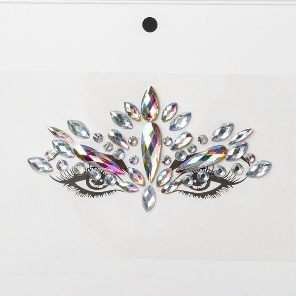 PandaHall Acrylic Face Gems Stickers, Self Adhesive Temporary Tattoo, with Teardrop & Half Round & Horse Eye Rhinestones, Colorful...
PandaHall Acrylic Face Gems Stickers, Self Adhesive Temporary Tattoo, with Teardrop & Half Round & Horse Eye Rhinestones, Colorful...