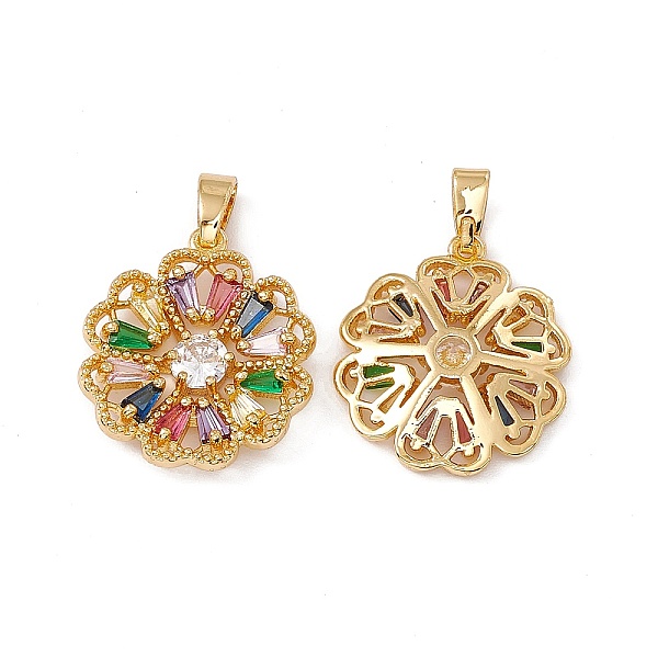 PandaHall Brass Pendants, with Colorful Glass, Flower, Real 18K Gold Plated, 18.5x16x3.3mm, Hole: 2x4mm Brass+Glass Flower
PandaHall Brass Pendants, with Colorful Glass, Flower, Real 18K Gold Plated, 18.5x16x3.3mm, Hole: 2x4mm Brass+Glass Flower