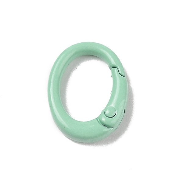 PandaHall Spray Painted Alloy Spring Gate Rings, Oval, Medium Spring Green, 19.5x15x4.5mm Alloy
PandaHall Spray Painted Alloy Spring Gate Rings, Oval, Medium Spring Green, 19.5x15x4.5mm Alloy