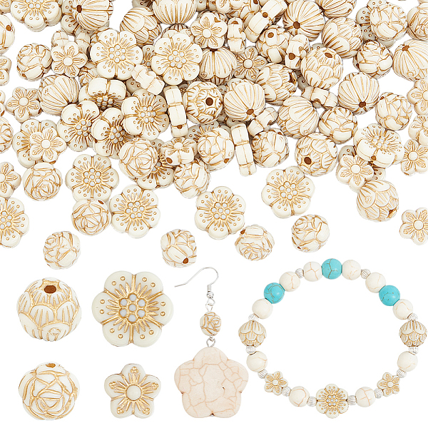 PandaHall SUNNYCLUE 200Pcs 4 Styles Plating Acrylic Beads, Golden Metal Enlaced, Flower, Beige, 8.5~12x9~13x3.7~4.5mm, Hole: 1.2~1.8mm..., Yellow
PandaHall SUNNYCLUE 200Pcs 4 Styles Plating Acrylic Beads, Golden Metal Enlaced, Flower, Beige, 8.5~12x9~13x3.7~4.5mm, Hole: 1.2~1.8mm..., Yellow