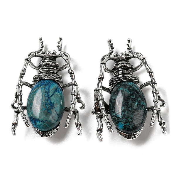 PandaHall Dual-use Items Alloy Brooch, with Natural Crazy Agate, Spider, 49.5x35.5x15~16mm, Hole: 4x2.5mm Crazy Agate Insects
PandaHall Dual-use Items Alloy Brooch, with Natural Crazy Agate, Spider, 49.5x35.5x15~16mm, Hole: 4x2.5mm Crazy Agate Insects