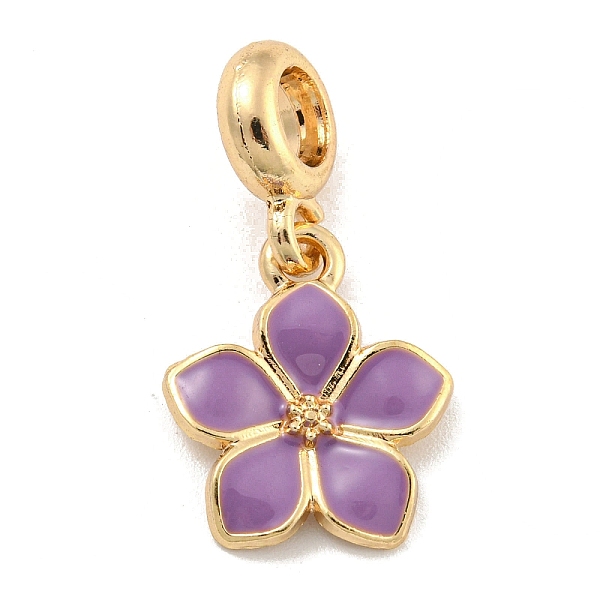 PandaHall Rack Plating Alloy Enamel Flower European Dangle Charms, Large Hole Pendants, Golden, Medium Purple, 28mm, Hole: 4.6mm, Flower...
PandaHall Rack Plating Alloy Enamel Flower European Dangle Charms, Large Hole Pendants, Golden, Medium Purple, 28mm, Hole: 4.6mm, Flower...