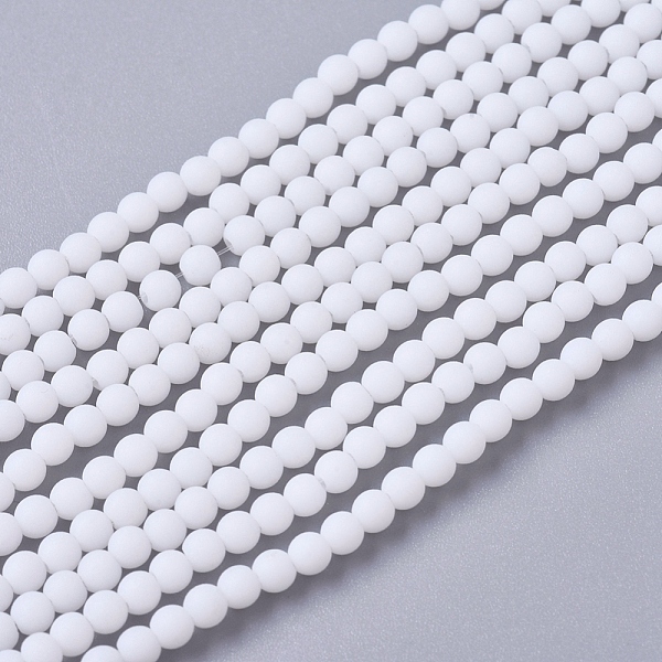 PandaHall Frosted Opaque Glass Bead Strands, Round, White, 2.5~3mm, Hole: 0.7mm, about 150pcs/strand, 15.35 inch(39cm) Glass Round White
PandaHall Frosted Opaque Glass Bead Strands, Round, White, 2.5~3mm, Hole: 0.7mm, about 150pcs/strand, 15.35 inch(39cm) Glass Round White