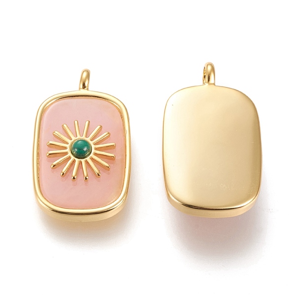 PandaHall Natural Rose Quartz & Synthetic Malachite Pendants, with Real 18K Gold Plated Brass Findings, Long-lasting Plated, Rectangle with...
PandaHall Natural Rose Quartz & Synthetic Malachite Pendants, with Real 18K Gold Plated Brass Findings, Long-lasting Plated, Rectangle with...