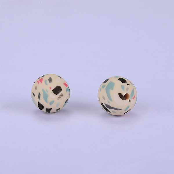 PandaHall Printed Round Silicone Focal Beads, Colorful, 15x15mm, Hole: 2mm Silicone Round
PandaHall Printed Round Silicone Focal Beads, Colorful, 15x15mm, Hole: 2mm Silicone Round