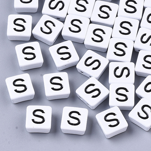 PandaHall Spray Painted Alloy Multi-Strand Links, Cadmium Free & Lead Free, For Tile Elastic Bracelets Making, Square with Letter, Letter.S..., White
PandaHall Spray Painted Alloy Multi-Strand Links, Cadmium Free & Lead Free, For Tile Elastic Bracelets Making, Square with Letter, Letter.S..., White