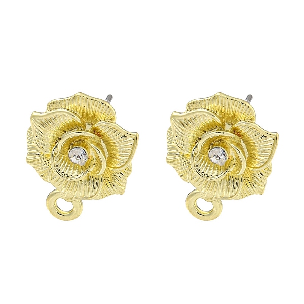 PandaHall Rack Plating Alloy Stud Earring Finding, Cadmium Free & Nickel Free & Lead Free, Flower, Crystal, 16x12mm, Hole: 1.6mm, Pin..., Clear
PandaHall Rack Plating Alloy Stud Earring Finding, Cadmium Free & Nickel Free & Lead Free, Flower, Crystal, 16x12mm, Hole: 1.6mm, Pin..., Clear