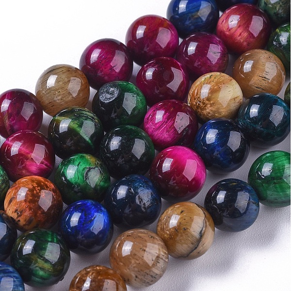 PandaHall Natural Tiger Eye Beads Strands, Dyed & Heated, Round, Colorful, 8mm, Hole: 1mm, about 47pcs/strand, 15.1 inch(38.5cm) Tiger Eye...
PandaHall Natural Tiger Eye Beads Strands, Dyed & Heated, Round, Colorful, 8mm, Hole: 1mm, about 47pcs/strand, 15.1 inch(38.5cm) Tiger Eye...