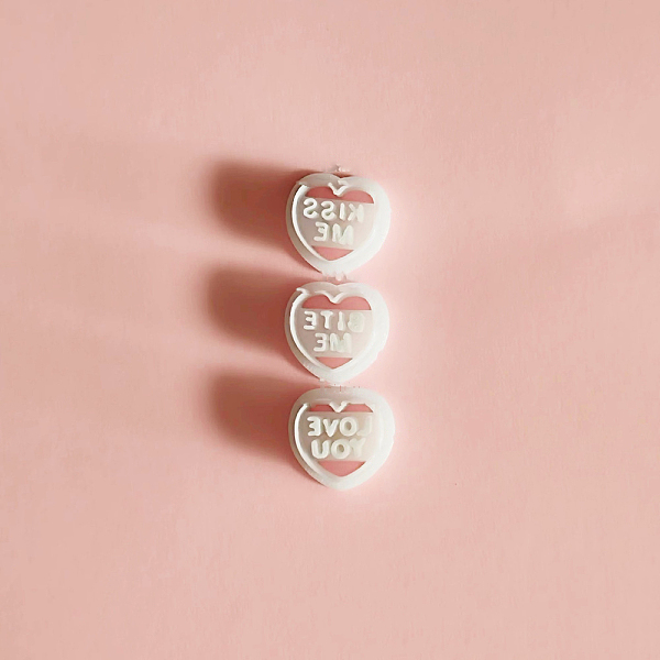 PandaHall Plastic Plasticine Tools, Clay Cutters, Modeling Tools, WhiteSmoke, Heart, 1.3x1.3cm, 3pcs/set Plastic Heart White
PandaHall Plastic Plasticine Tools, Clay Cutters, Modeling Tools, WhiteSmoke, Heart, 1.3x1.3cm, 3pcs/set Plastic Heart White