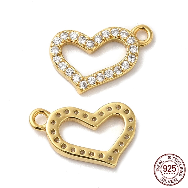 PandaHall 925 Sterling Silver Micro Pave Cubic Zirconia Charms, Asymmetrical Heart Charm, Real 18K Gold Plated, 9x12x1.5mm, Hole: 1.2mm..., Clear
PandaHall 925 Sterling Silver Micro Pave Cubic Zirconia Charms, Asymmetrical Heart Charm, Real 18K Gold Plated, 9x12x1.5mm, Hole: 1.2mm..., Clear
