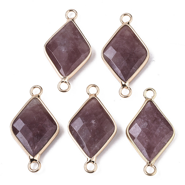 PandaHall Natural Strawberry Quartz Links Connectors, with Edge Light Gold Plated Brass Findings, Faceted, Rhombus, 29~30x15x4mm, Hole...
PandaHall Natural Strawberry Quartz Links Connectors, with Edge Light Gold Plated Brass Findings, Faceted, Rhombus, 29~30x15x4mm, Hole...