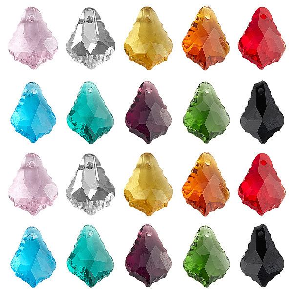 PandaHall DICOSMETIC 40Pcs 10 Colors Faceted Glass Pendants, Leaf Charms, Mixed Color, 16x11x6mm, Hole: 1.5mm, 4Pcs/color Glass Leaf..., Multicolor
PandaHall DICOSMETIC 40Pcs 10 Colors Faceted Glass Pendants, Leaf Charms, Mixed Color, 16x11x6mm, Hole: 1.5mm, 4Pcs/color Glass Leaf..., Multicolor