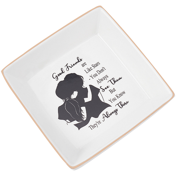 PandaHall CREATCABIN Porcelain Square Jewelry Holder, Jewelry Tray, for Holding Small Jewelries, Rings, Necklaces, Earrings, Bracelets...
PandaHall CREATCABIN Porcelain Square Jewelry Holder, Jewelry Tray, for Holding Small Jewelries, Rings, Necklaces, Earrings, Bracelets...