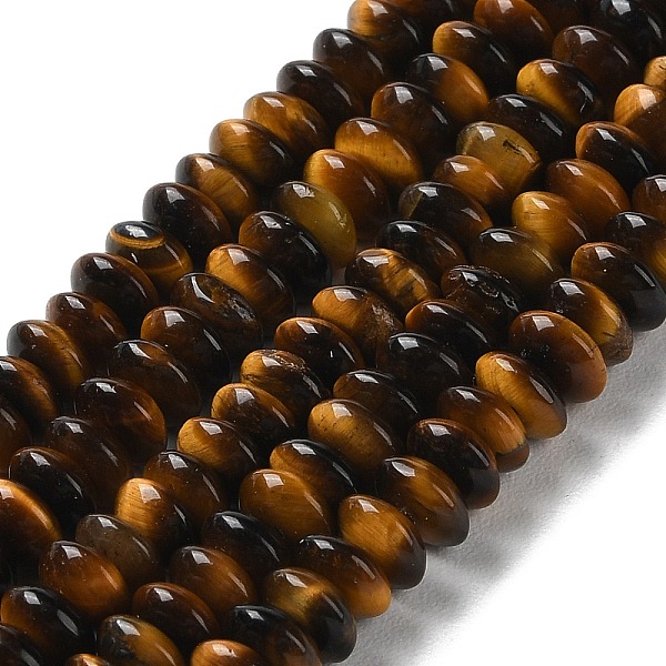 PandaHall Natural Tiger Eye Beads Strands, Saucer Beads, Rondelle, 6~6.5x3mm, Hole: 1mm, about 118~119pcs/strand, 15.35''(39cm) Tiger Eye...
PandaHall Natural Tiger Eye Beads Strands, Saucer Beads, Rondelle, 6~6.5x3mm, Hole: 1mm, about 118~119pcs/strand, 15.35''(39cm) Tiger Eye...