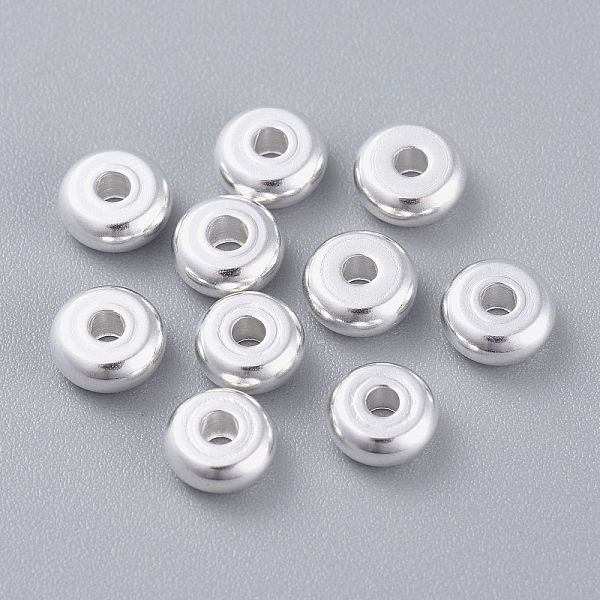 PandaHall 201 Stainless Steel Spacer Beads, Flat Round, Silver, 6x2.5mm, Hole: 1.6mm 201 Stainless Steel Flat Round
PandaHall 201 Stainless Steel Spacer Beads, Flat Round, Silver, 6x2.5mm, Hole: 1.6mm 201 Stainless Steel Flat Round