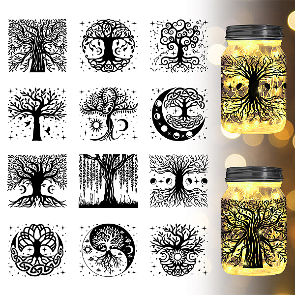 PandaHall 12 Style Silhouette Paper, for Lighting Decoration, Paper Cut Light Box, Rectangle, Tree of Life Pattern, 90x100mm, 12pcs/set PVC...
PandaHall 12 Style Silhouette Paper, for Lighting Decoration, Paper Cut Light Box, Rectangle, Tree of Life Pattern, 90x100mm, 12pcs/set PVC...