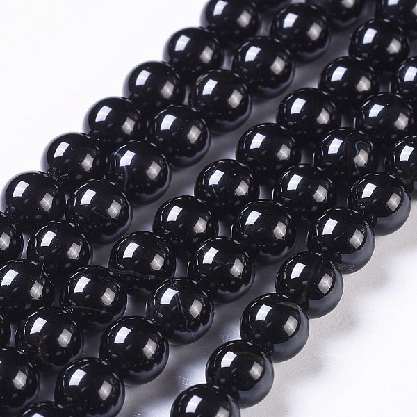 PandaHall Natural Black Onyx Beads Strands, Grade AB, Round, Dyed & Heated, Black, 8mm, Hole: 1mm, about 50pcs/strand, 15 inch Black Onyx...
PandaHall Natural Black Onyx Beads Strands, Grade AB, Round, Dyed & Heated, Black, 8mm, Hole: 1mm, about 50pcs/strand, 15 inch Black Onyx...