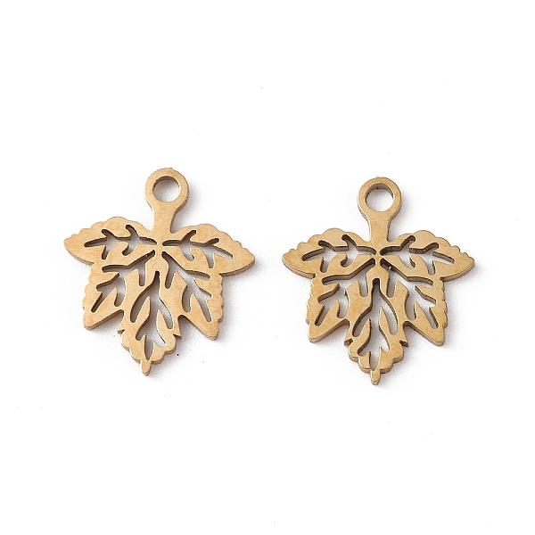PandaHall 304 Stainless Steel Pendants, Maple Leaf Charm, Real 18K Gold Plated, 13x11.5x1mm, Hole: 1.5mm 304 Stainless Steel Leaf
PandaHall 304 Stainless Steel Pendants, Maple Leaf Charm, Real 18K Gold Plated, 13x11.5x1mm, Hole: 1.5mm 304 Stainless Steel Leaf