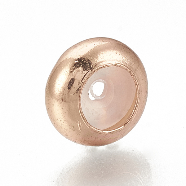 PandaHall Brass Beads, with Rubber Inside, Slider Beads, Stopper Beads, Rose Gold, 7.5x4mm, Rubber Hole: 1.2mm Brass Rondelle
PandaHall Brass Beads, with Rubber Inside, Slider Beads, Stopper Beads, Rose Gold, 7.5x4mm, Rubber Hole: 1.2mm Brass Rondelle