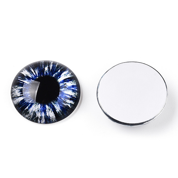 PandaHall Glass Cabochons, Half Round with Eye, Medium Blue, 20x6.5mm Glass Half Round
PandaHall Glass Cabochons, Half Round with Eye, Medium Blue, 20x6.5mm Glass Half Round