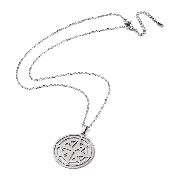 PandaHall 201 Stainless Steel Star Pendant Necklace with Cable Chains, Stainless Steel Color, 17.72 inch(45cm) 201 Stainless Steel
PandaHall 201 Stainless Steel Star Pendant Necklace with Cable Chains, Stainless Steel Color, 17.72 inch(45cm) 201 Stainless Steel