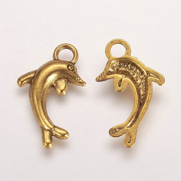 PandaHall Alloy Pendants, Lead Free & Nickel Free, Dolphin, Antique Golden, 11x19x2mm, hole: 2.5mm Alloy Dolphin
PandaHall Alloy Pendants, Lead Free & Nickel Free, Dolphin, Antique Golden, 11x19x2mm, hole: 2.5mm Alloy Dolphin