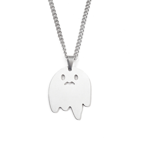 PandaHall 201 Stainless Steel Pendant Necklaces for Man, Ghost, 23.78 inch(60.4cm), Ghost: 33x26x1.3mm 201 Stainless Steel Ghost
PandaHall 201 Stainless Steel Pendant Necklaces for Man, Ghost, 23.78 inch(60.4cm), Ghost: 33x26x1.3mm 201 Stainless Steel Ghost