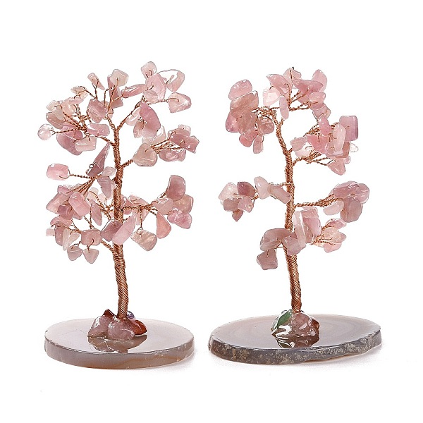 PandaHall Natural Rose Quartz Chips & Agate Pedestal Display Decorations, with Brass Finding, Tree, Cadmium Free & Lead Free...
PandaHall Natural Rose Quartz Chips & Agate Pedestal Display Decorations, with Brass Finding, Tree, Cadmium Free & Lead Free...