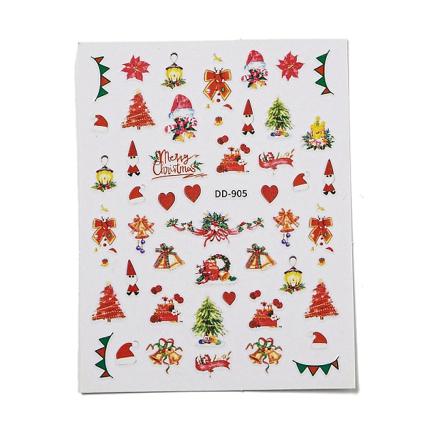 PandaHall Christmas Theme Nail Decals Stickers, PET Self-adhesive Nail Art Supplies, for Woman Girls DIY Nail Art Design, Mixed Shapes...
PandaHall Christmas Theme Nail Decals Stickers, PET Self-adhesive Nail Art Supplies, for Woman Girls DIY Nail Art Design, Mixed Shapes...