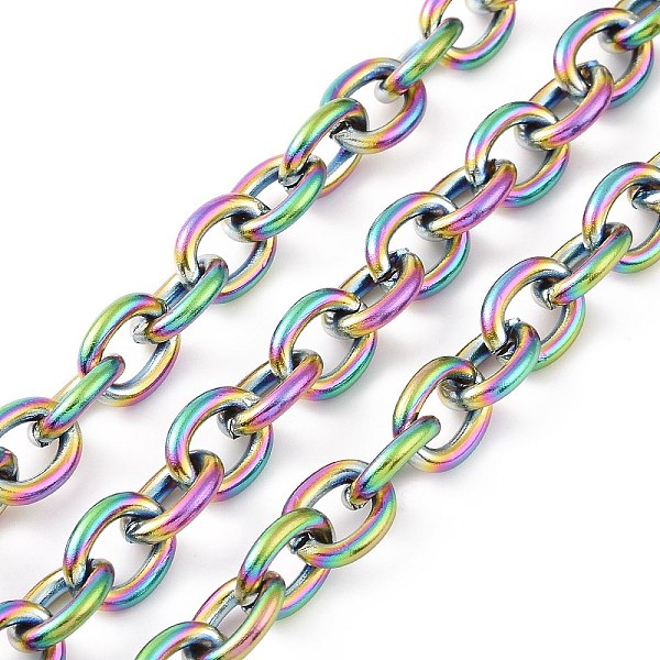 PandaHall 304 Stainless Steel Rolo Chains, Unwelded, Rainbow Color, 8mm, Links: 10.5x8x2mm 304 Stainless Steel
PandaHall 304 Stainless Steel Rolo Chains, Unwelded, Rainbow Color, 8mm, Links: 10.5x8x2mm 304 Stainless Steel
