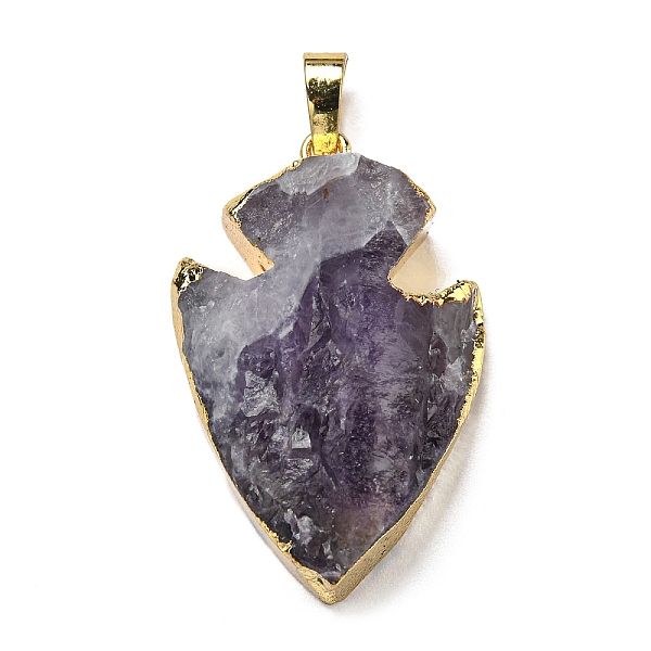 PandaHall Natural Amethyst Pendants, Arrow Charms with Golden Tone Brass Findings, Cadmium Free & Lead Free, 32.5x20.5~23.5x9~9.5mm, Hole...
PandaHall Natural Amethyst Pendants, Arrow Charms with Golden Tone Brass Findings, Cadmium Free & Lead Free, 32.5x20.5~23.5x9~9.5mm, Hole...