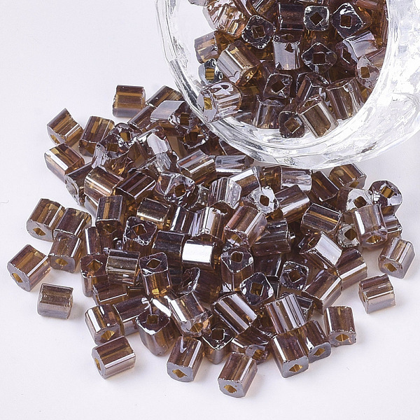 PandaHall 6/0 Glass Seed Beads, Transparent Colours Luster, Square Hole, Cube, Saddle Brown, 6/0, 3~5x3~4x3~4mm, Hole: 1.2~1.4mm, about...
PandaHall 6/0 Glass Seed Beads, Transparent Colours Luster, Square Hole, Cube, Saddle Brown, 6/0, 3~5x3~4x3~4mm, Hole: 1.2~1.4mm, about...