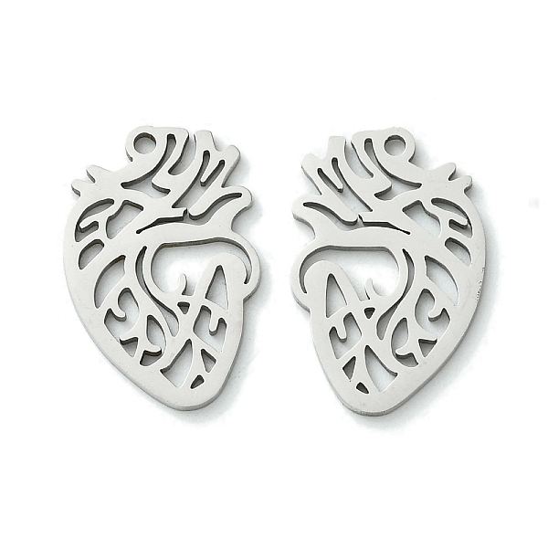 PandaHall 201 Stainless Steel Pendants, Laser Cut, Body Heart Charm, Stainless Steel Color, 21x13.5x1mm, Hole: 1.5mm 201 Stainless Steel...
PandaHall 201 Stainless Steel Pendants, Laser Cut, Body Heart Charm, Stainless Steel Color, 21x13.5x1mm, Hole: 1.5mm 201 Stainless Steel...