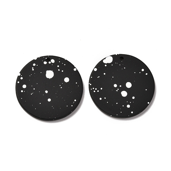 PandaHall Airspay Painted Acrylic Pendants, Round, Black, 30x2.5mm, Hole: 1.6mm Acrylic Round Black
PandaHall Airspay Painted Acrylic Pendants, Round, Black, 30x2.5mm, Hole: 1.6mm Acrylic Round Black