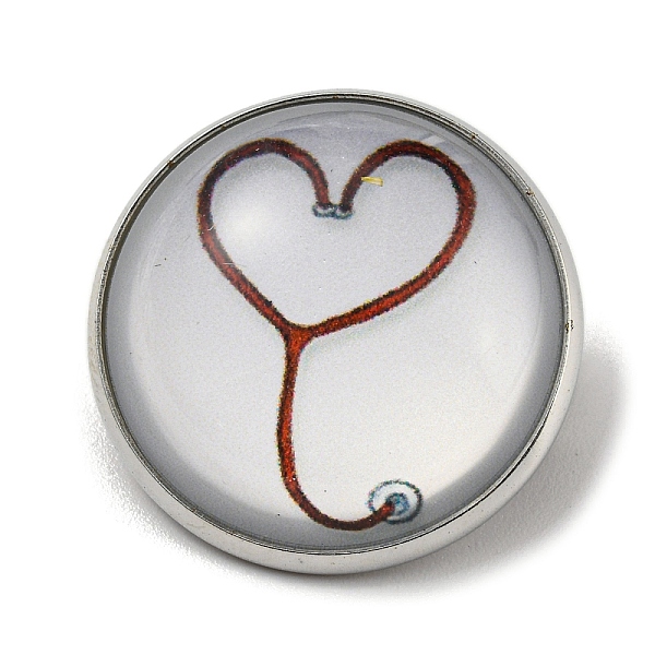 PandaHall Round Glass Brooches, Platinum Plated Iron Jewerly Pins, for Backpack, Heart, 21.5x21.5x12mm Glass Heart Gray
PandaHall Round Glass Brooches, Platinum Plated Iron Jewerly Pins, for Backpack, Heart, 21.5x21.5x12mm Glass Heart Gray