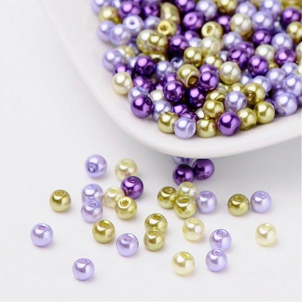 PandaHall Lavender Garden Mix Pearlized Glass Pearl Beads, Mixed Color, 4mm, Hole: 1mm, about 400pcs/bag Glass Round Multicolor
PandaHall Lavender Garden Mix Pearlized Glass Pearl Beads, Mixed Color, 4mm, Hole: 1mm, about 400pcs/bag Glass Round Multicolor