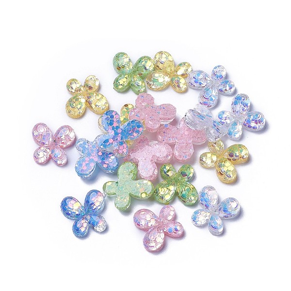 PandaHall Resin Cabochons, with Paillette, Butterfly, Mixed Color, 20x21x7mm Resin Butterfly Multicolor
PandaHall Resin Cabochons, with Paillette, Butterfly, Mixed Color, 20x21x7mm Resin Butterfly Multicolor