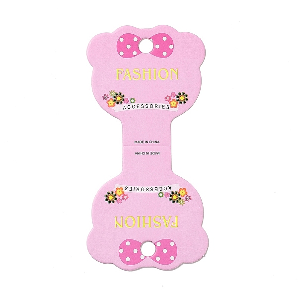 PandaHall Bear Folding Bracelets Display Cards, Bowknot Pattern, Pearl Pink, 10.5x5.05x0.04cm, Hole: 6.5mm Paper Bowknot
PandaHall Bear Folding Bracelets Display Cards, Bowknot Pattern, Pearl Pink, 10.5x5.05x0.04cm, Hole: 6.5mm Paper Bowknot