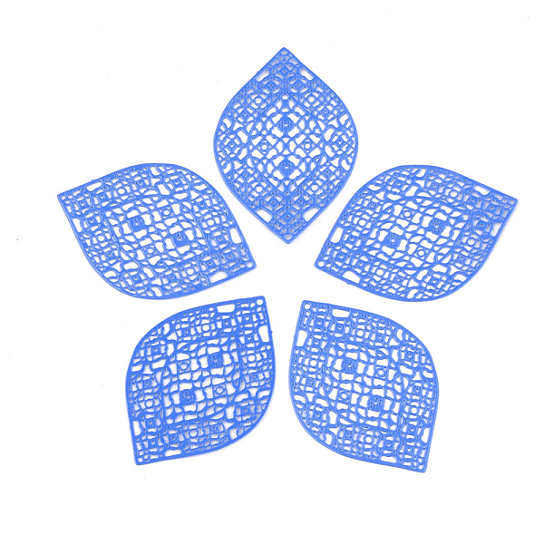 PandaHall 430 Stainless Steel Filigree Pendants, Spray Painted, Etched Metal Embellishments, Leaf, Royal Blue, 41x28x0.5mm, Hole: 1mm...
PandaHall 430 Stainless Steel Filigree Pendants, Spray Painted, Etched Metal Embellishments, Leaf, Royal Blue, 41x28x0.5mm, Hole: 1mm...