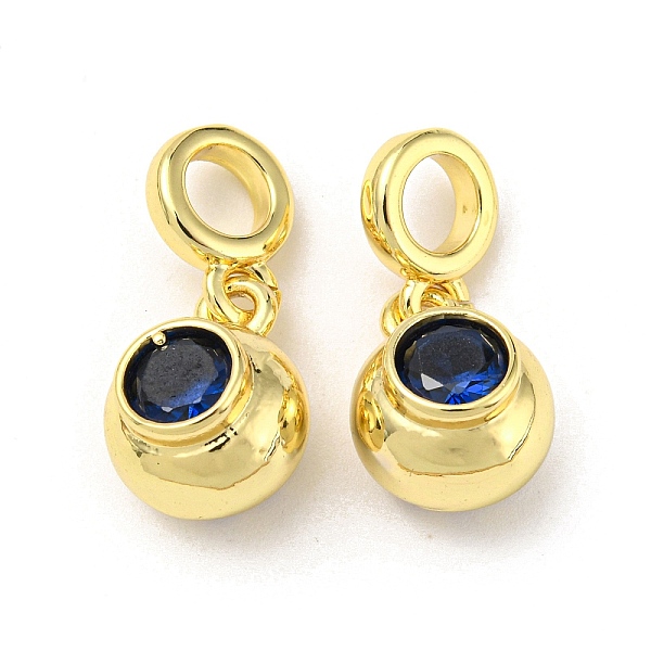 PandaHall Brass with Cubic Zirconia Pendant, Round, Prussian Blue, 23.5x11x9.5mm, Hole: 5mm Brass+Cubic Zirconia Round
PandaHall Brass with Cubic Zirconia Pendant, Round, Prussian Blue, 23.5x11x9.5mm, Hole: 5mm Brass+Cubic Zirconia Round