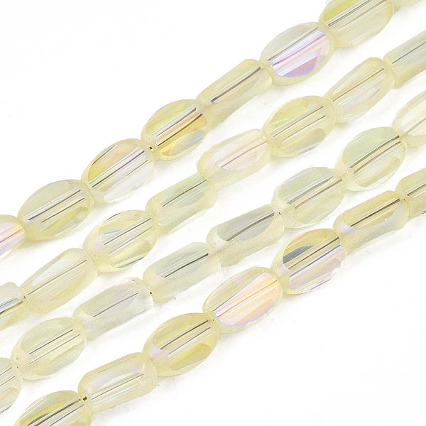 PandaHall Electroplate Glass Beads Strands, Faceted, AB Color, Cuboid, Light Khaki, 6~7x4~5x3mm, Hole: 0.8mm, about 80pcs/strand, 20.08...
PandaHall Electroplate Glass Beads Strands, Faceted, AB Color, Cuboid, Light Khaki, 6~7x4~5x3mm, Hole: 0.8mm, about 80pcs/strand, 20.08...